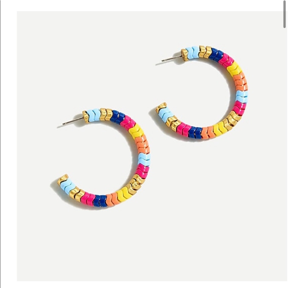 J. Crew Stacked Zigzag Hoop Earring